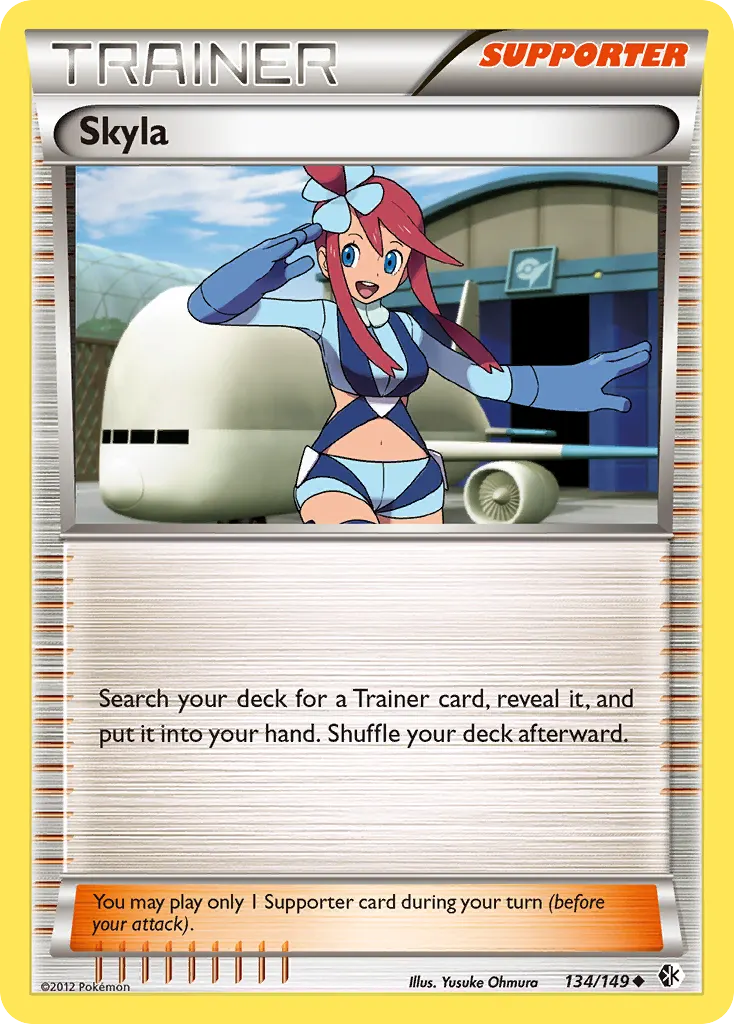 Skyla — Boundaries Crossed 134 Pokémon card