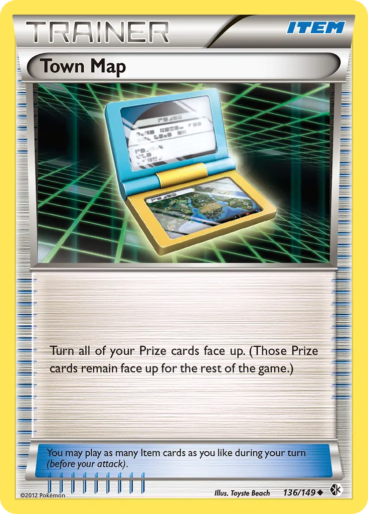 Town Map — Boundaries Crossed 136 Pokémon card