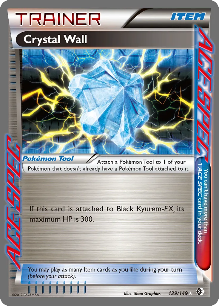 Crystal Wall — Boundaries Crossed 139 Pokémon card