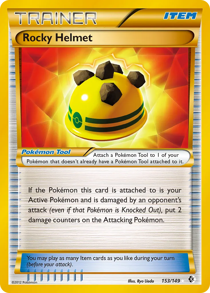 Rocky Helmet — Boundaries Crossed 153 Pokémon card