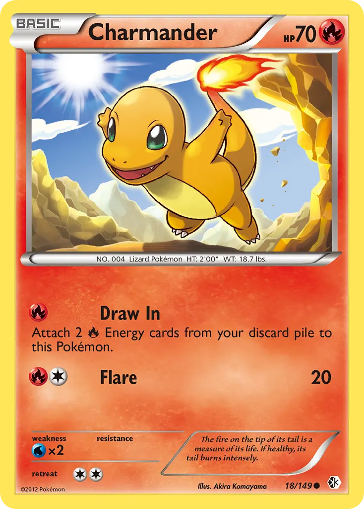 Charmander — Boundaries Crossed 18 Pokémon card