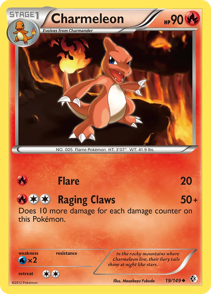 Charmeleon — Boundaries Crossed 19 Pokémon card