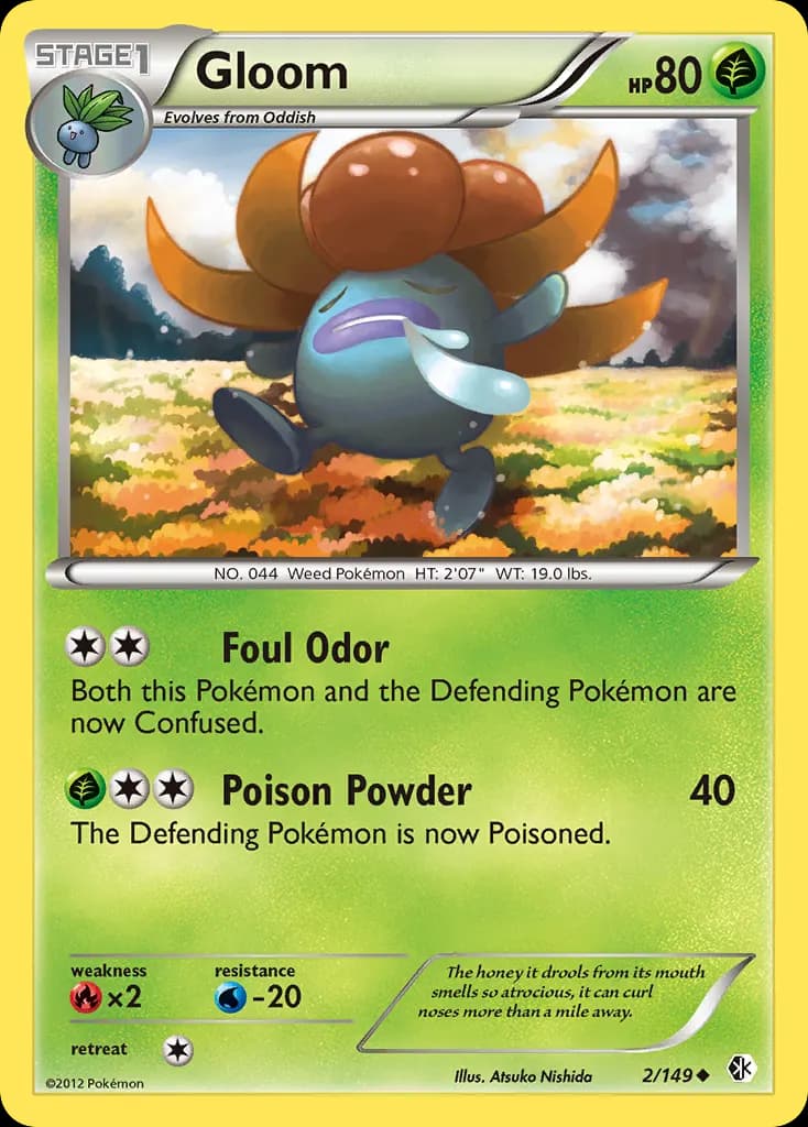 Gloom — Boundaries Crossed 2 Pokémon card