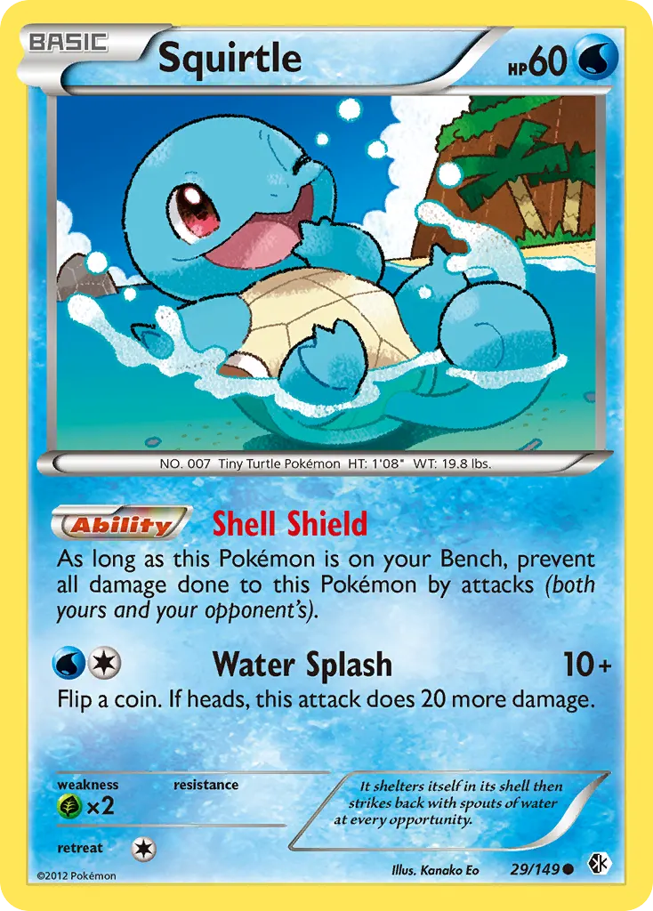 Squirtle — Boundaries Crossed 29 Pokémon card