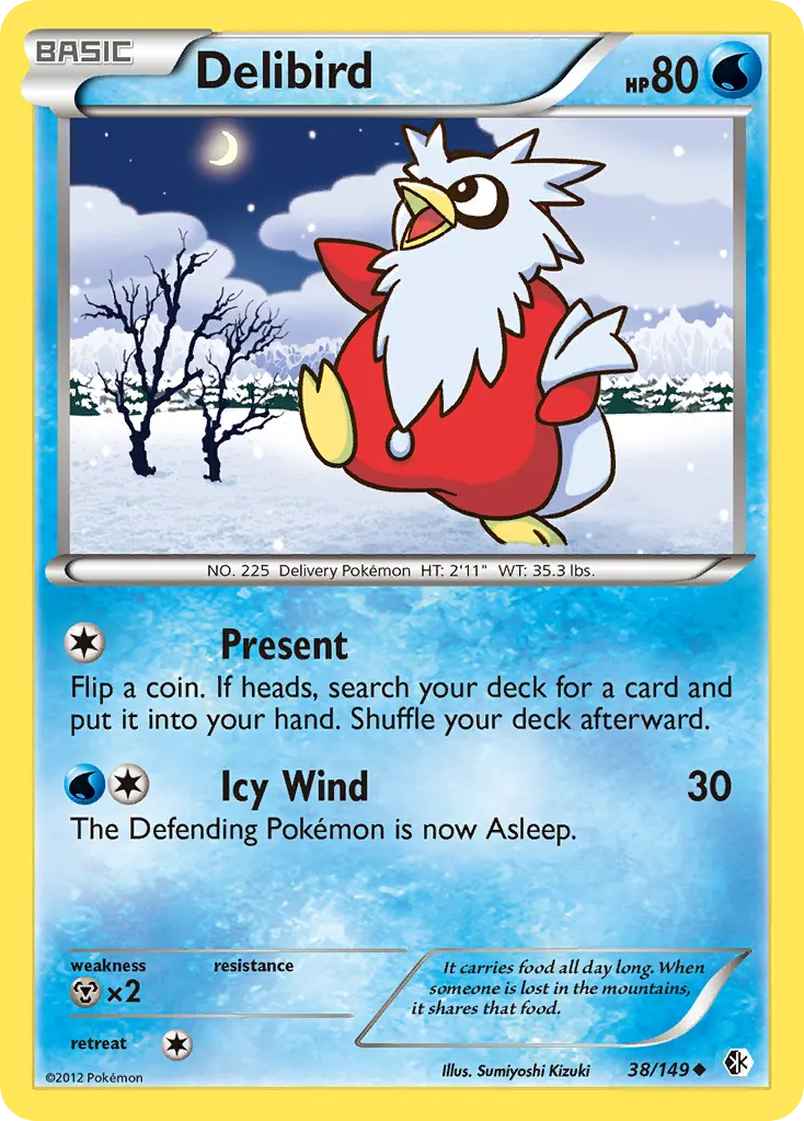 Delibird — Boundaries Crossed 38 Pokémon card