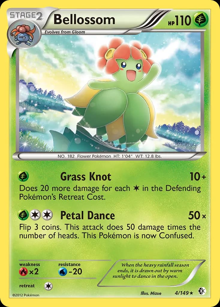 Bellossom — Boundaries Crossed 4 Pokémon card