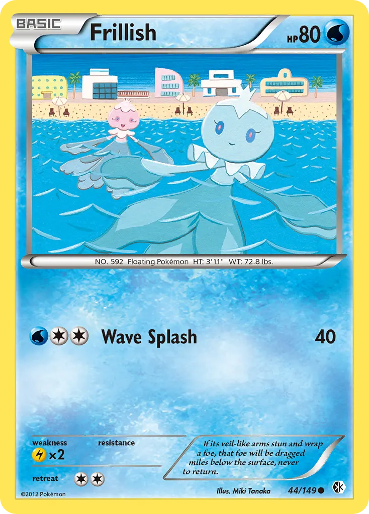 Frillish — Boundaries Crossed 44 Pokémon card