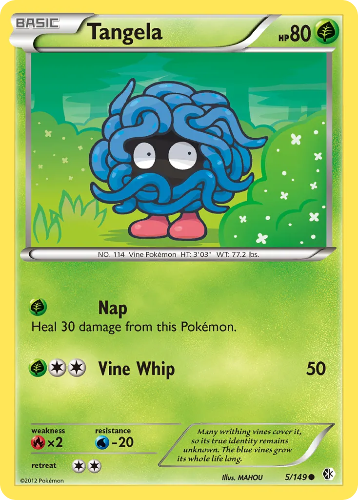 Tangela — Boundaries Crossed 5 Pokémon card
