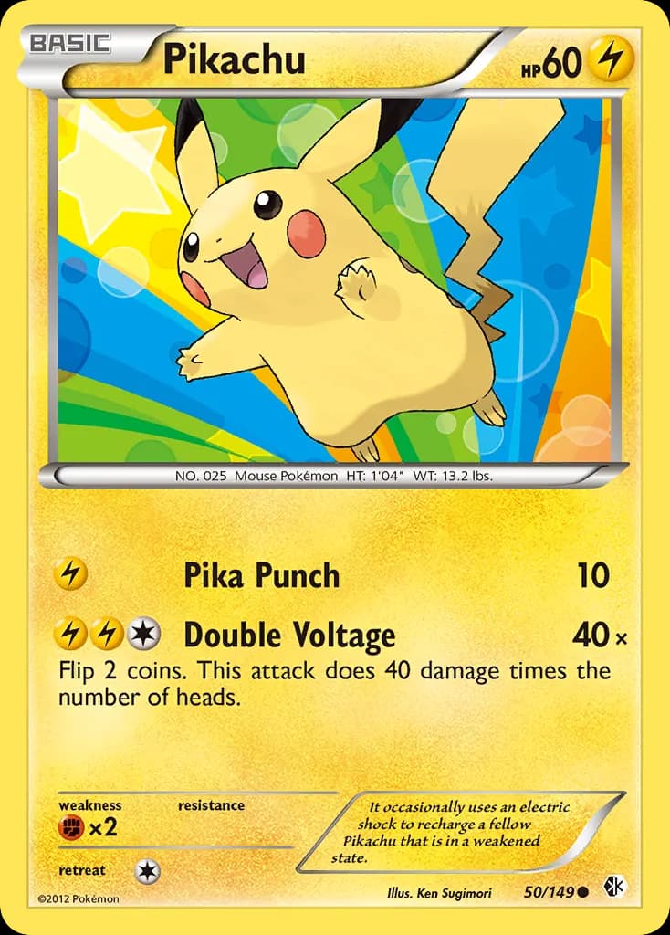 Pikachu — Boundaries Crossed 50 Pokémon card