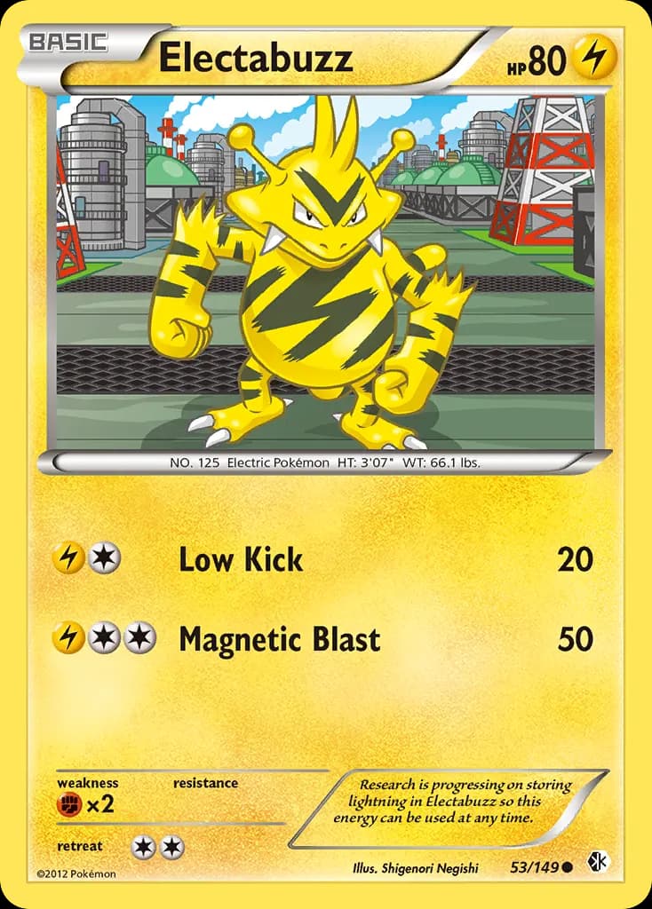 Electabuzz — Boundaries Crossed 53 Pokémon card