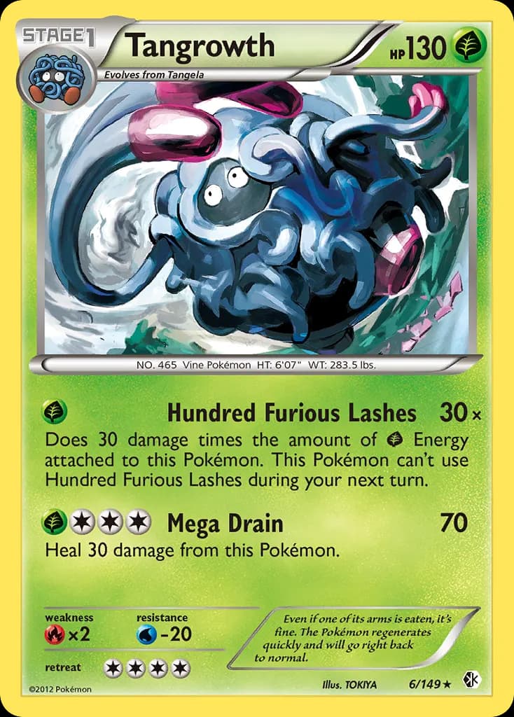 Tangrowth — Boundaries Crossed 6 Pokémon card
