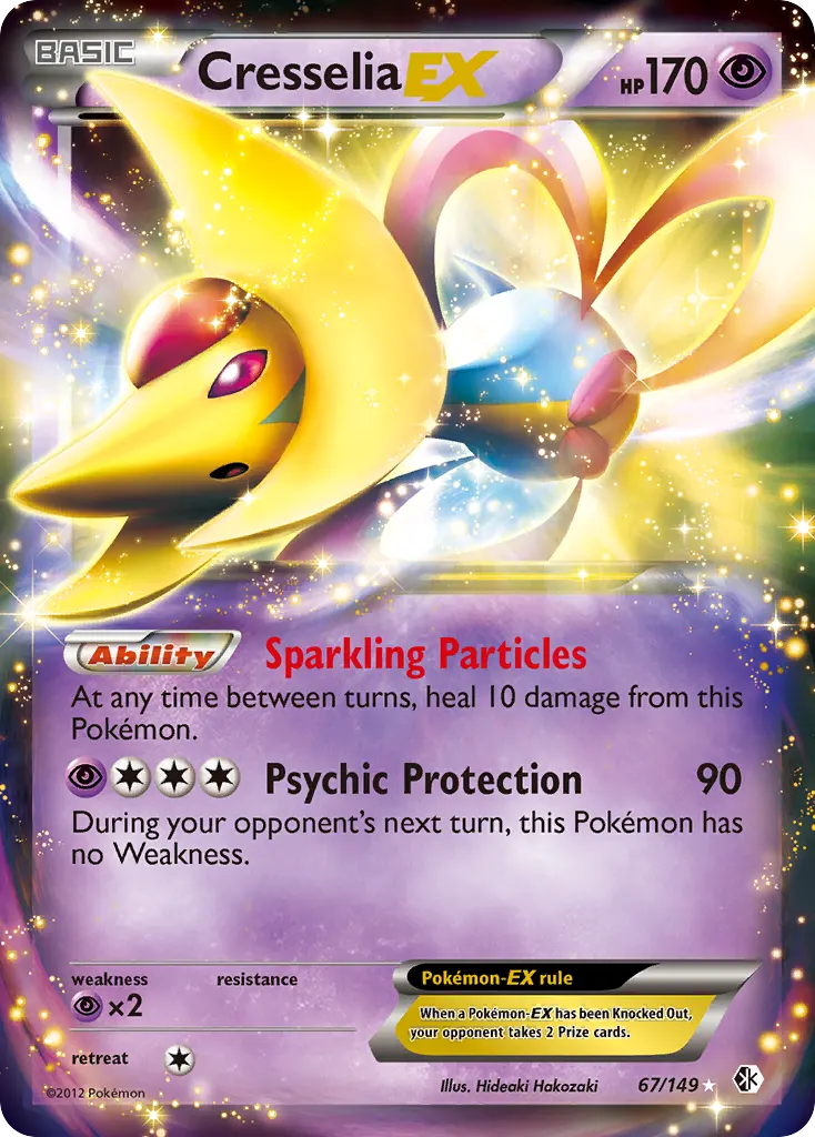 Cresselia-EX — Boundaries Crossed 67 Pokémon card