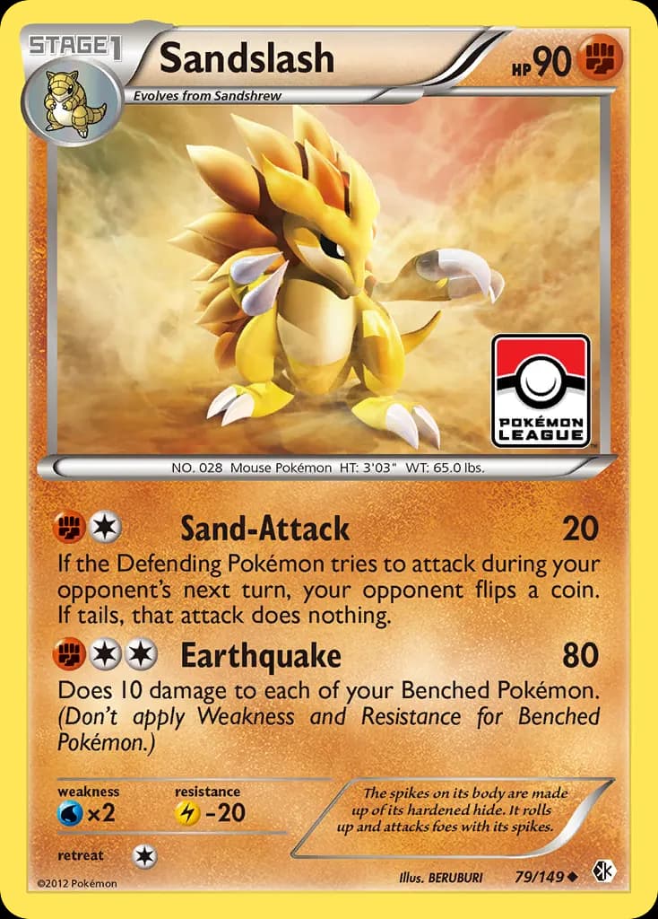 Sandslash — Boundaries Crossed 79 Pokémon card