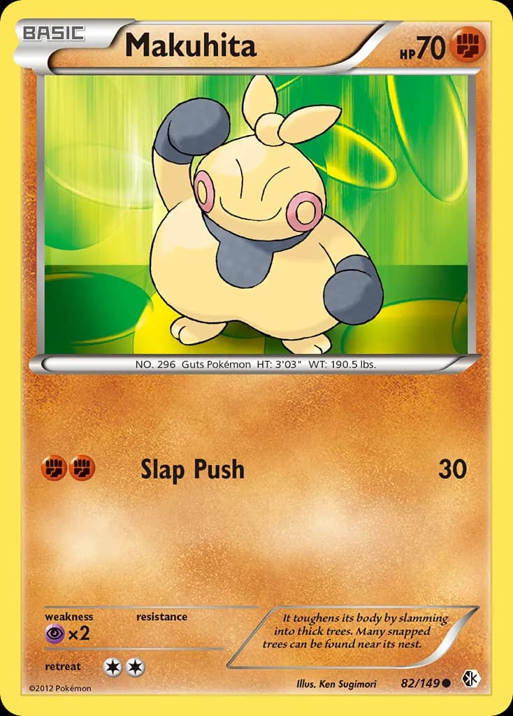 Makuhita — Boundaries Crossed 82 Pokémon card