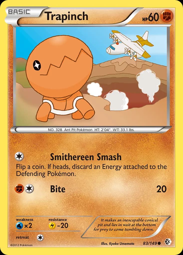 Trapinch — Boundaries Crossed 83 Pokémon card