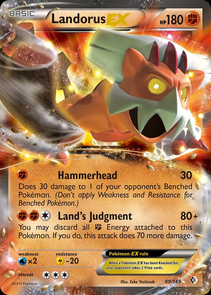 Landorus-EX — Boundaries Crossed 89 Pokémon card