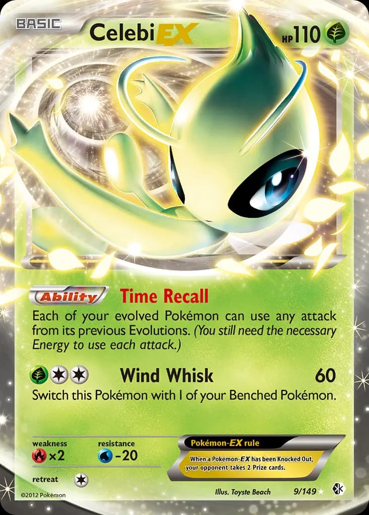 Celebi-EX — Boundaries Crossed 9 Pokémon card