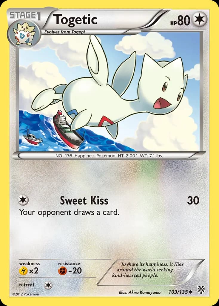 Togetic — Plasma Storm 103 Pokémon card