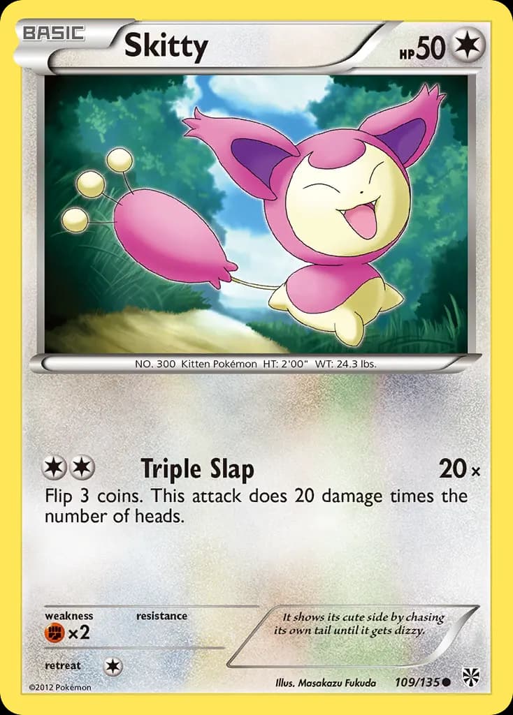 Skitty — Plasma Storm 109 Pokémon card