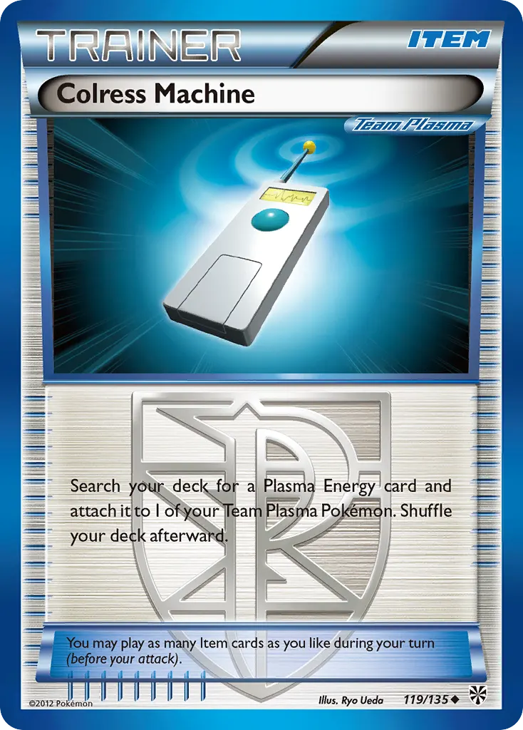Colress Machine — Plasma Storm 119 Pokémon card