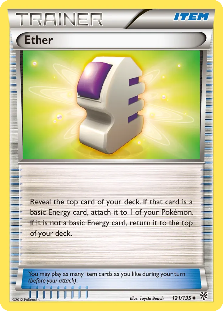 Ether — Plasma Storm 121 Pokémon card