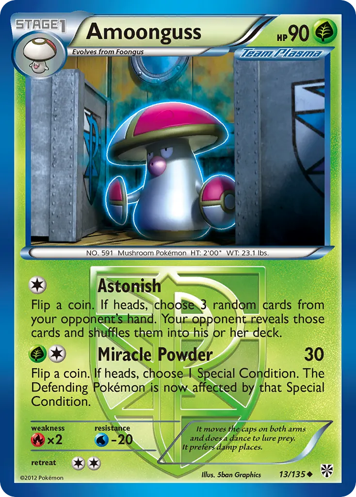 Amoonguss — Plasma Storm 13 Pokémon card