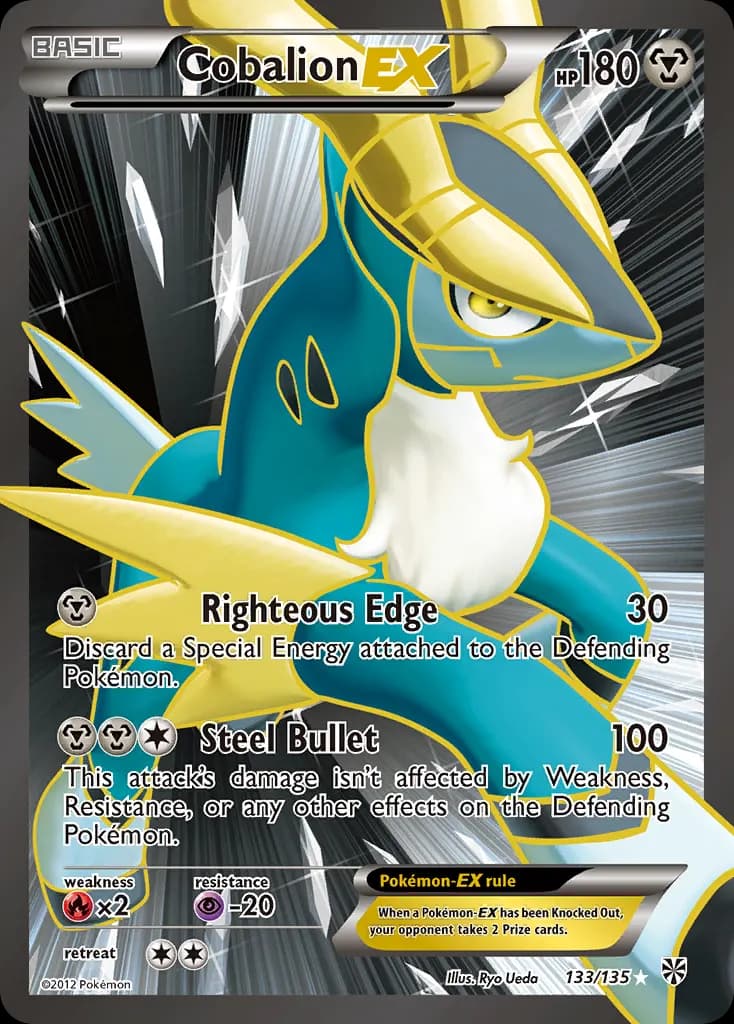 Cobalion-EX — Plasma Storm 133 Pokémon card