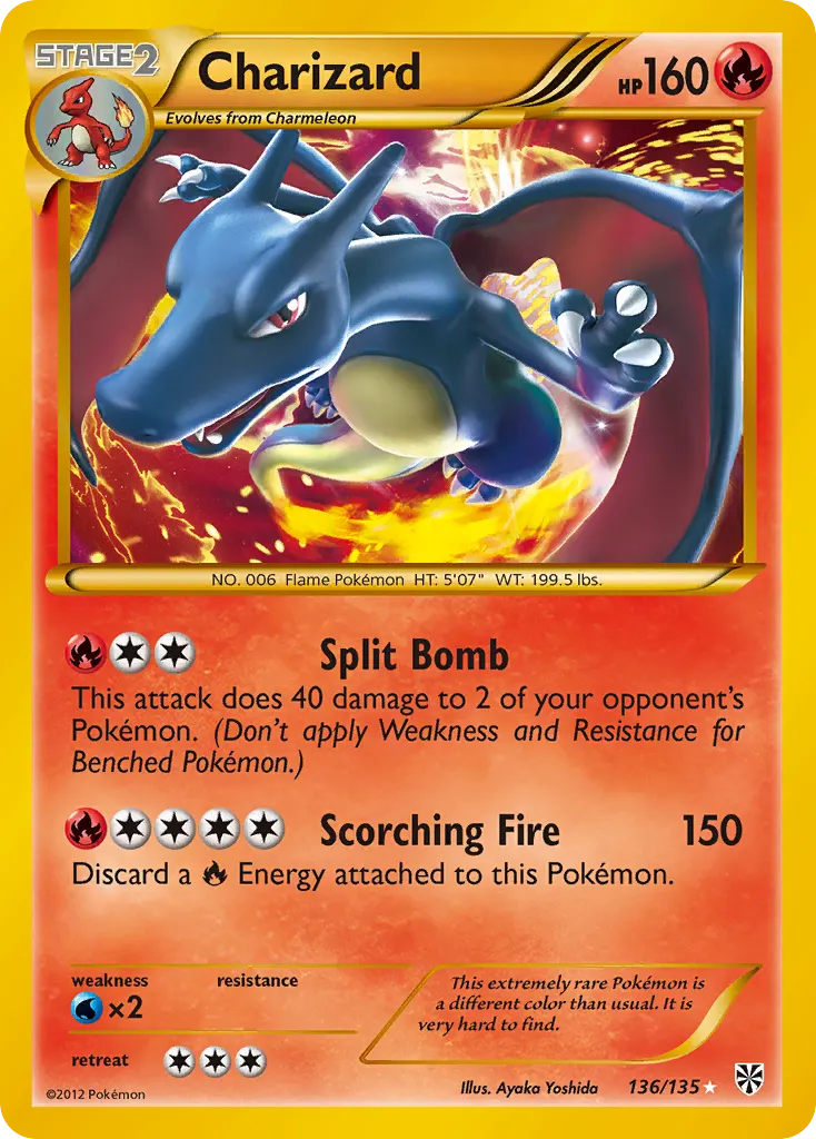 Charizard — Plasma Storm 136 Pokémon card