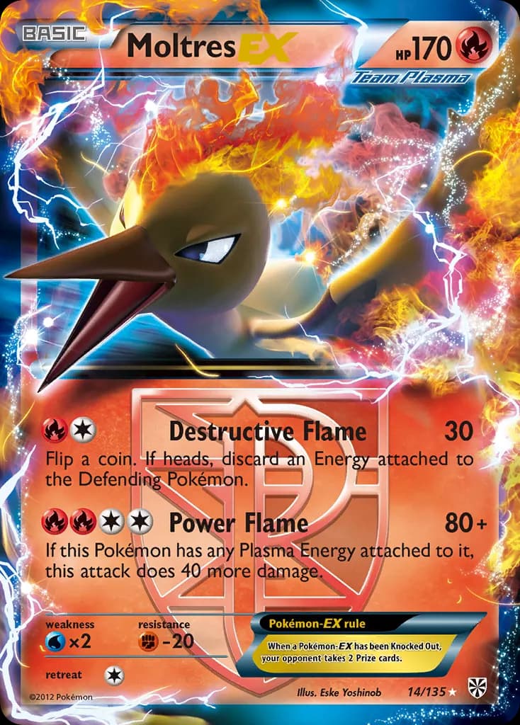 Moltres-EX — Plasma Storm 14 Pokémon card