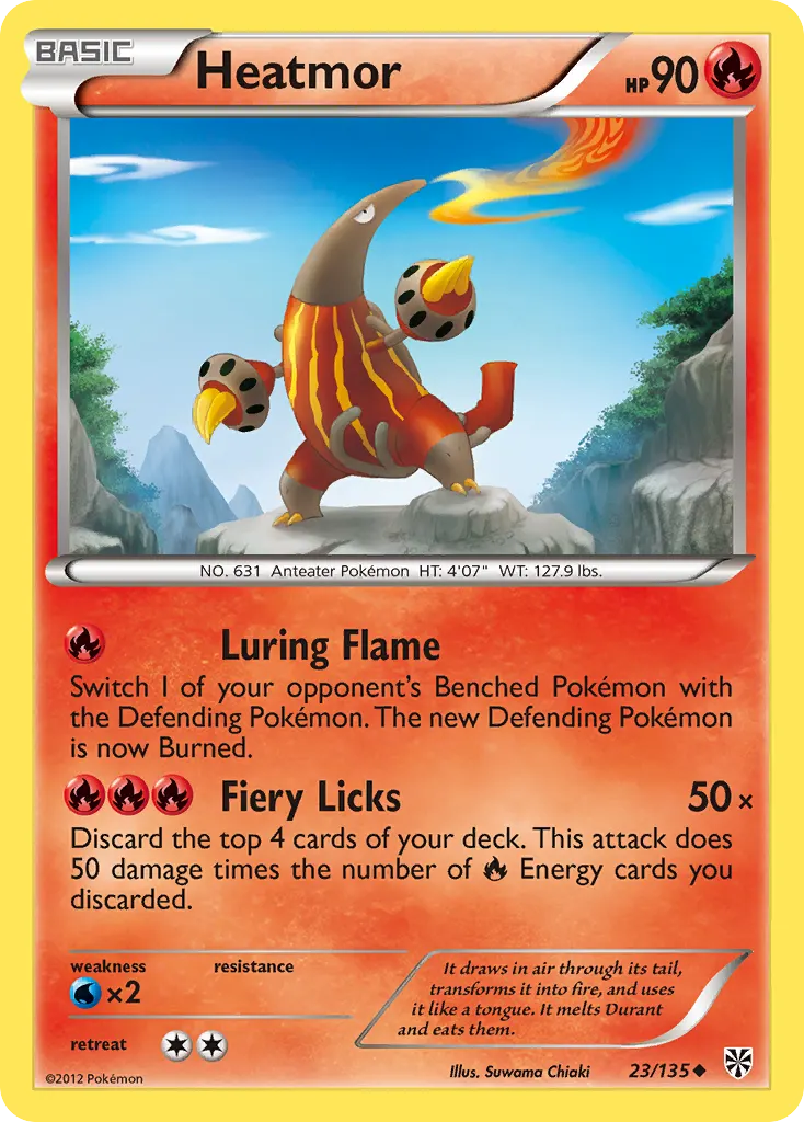 Heatmor — Plasma Storm 23 Pokémon card