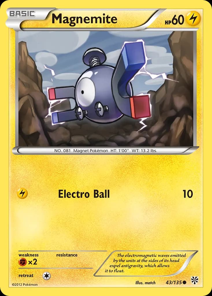 Magnemite — Plasma Storm 43 Pokémon card