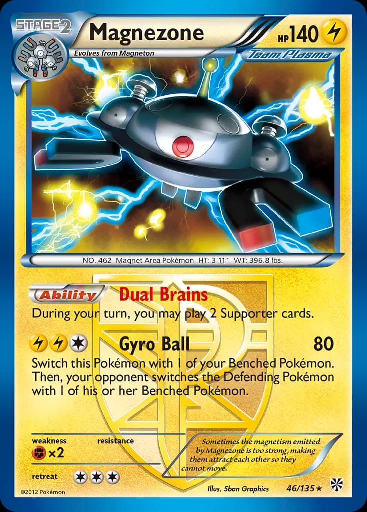 Magnezone — Plasma Storm 46 Pokémon card