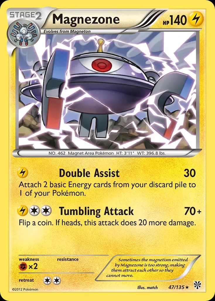 Magnezone — Plasma Storm 47 Pokémon card