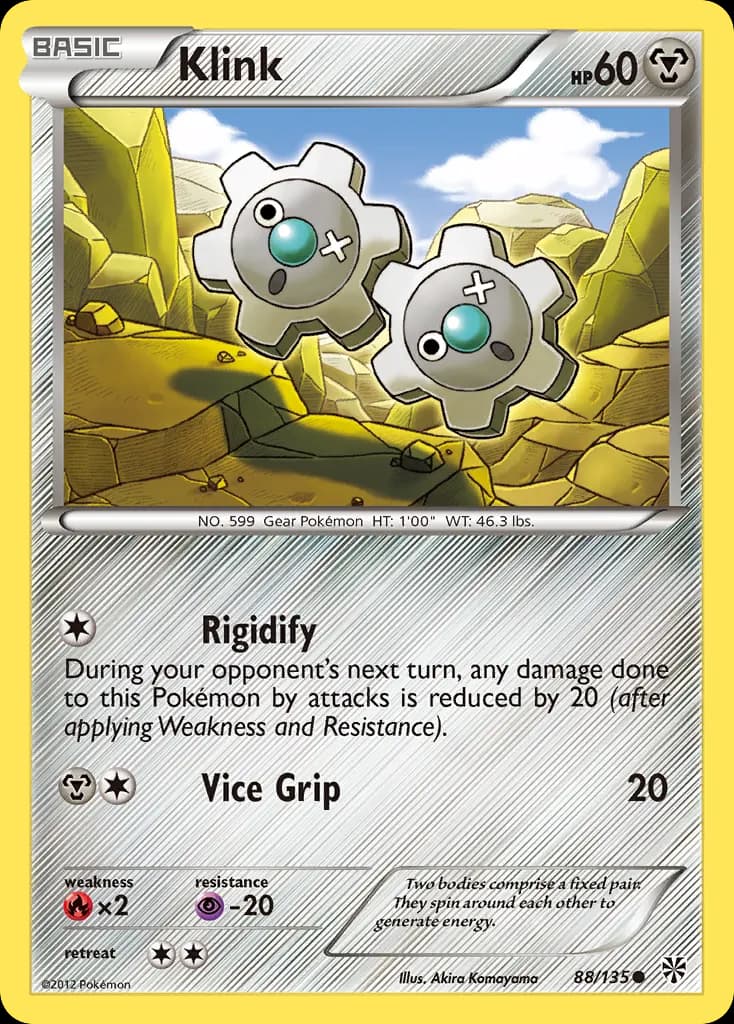 Klink — Plasma Storm 88 Pokémon card