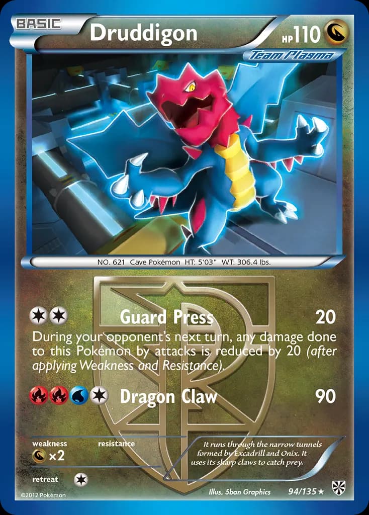 Druddigon — Plasma Storm 94 Pokémon card