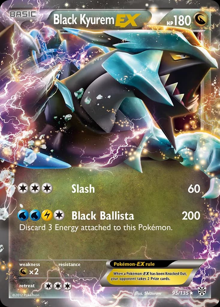 Black Kyurem-EX — Plasma Storm 95 Pokémon card