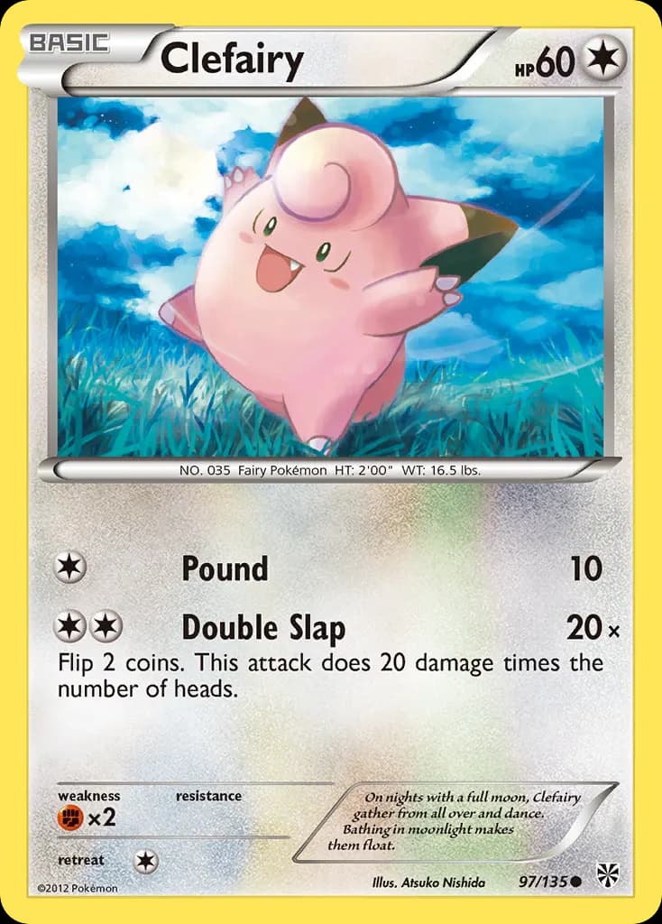 Clefairy — Plasma Storm 97 Pokémon card