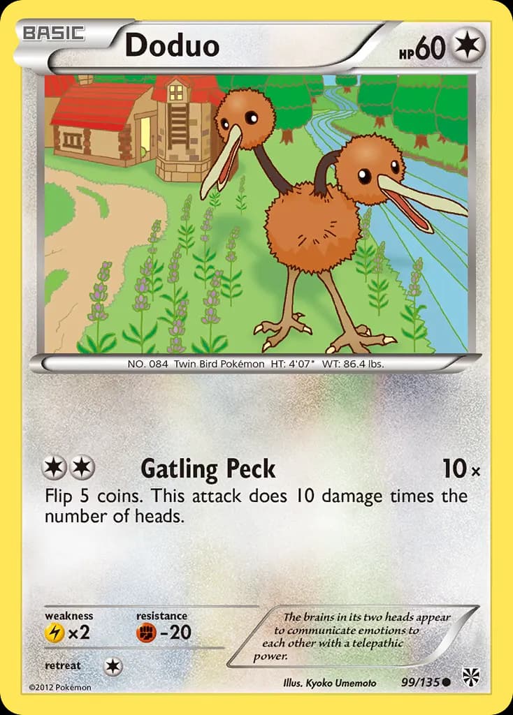 Doduo — Plasma Storm 99 Pokémon card