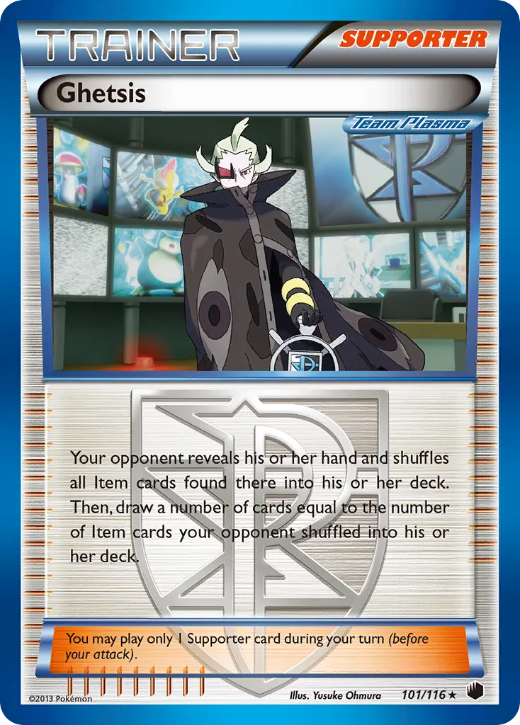 Ghetsis — Plasma Freeze 101 Pokémon card