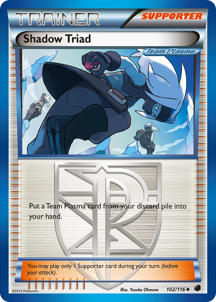 Shadow Triad — Plasma Freeze 102 Pokémon card