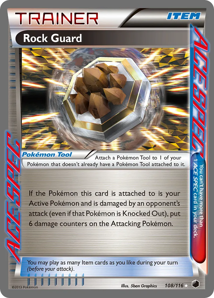 Rock Guard — Plasma Freeze 108 Pokémon card