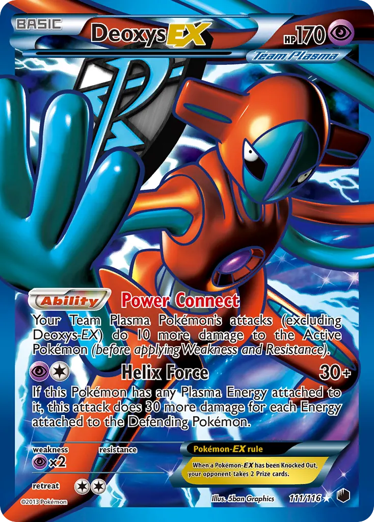 Deoxys-EX — Plasma Freeze 111 Pokémon card