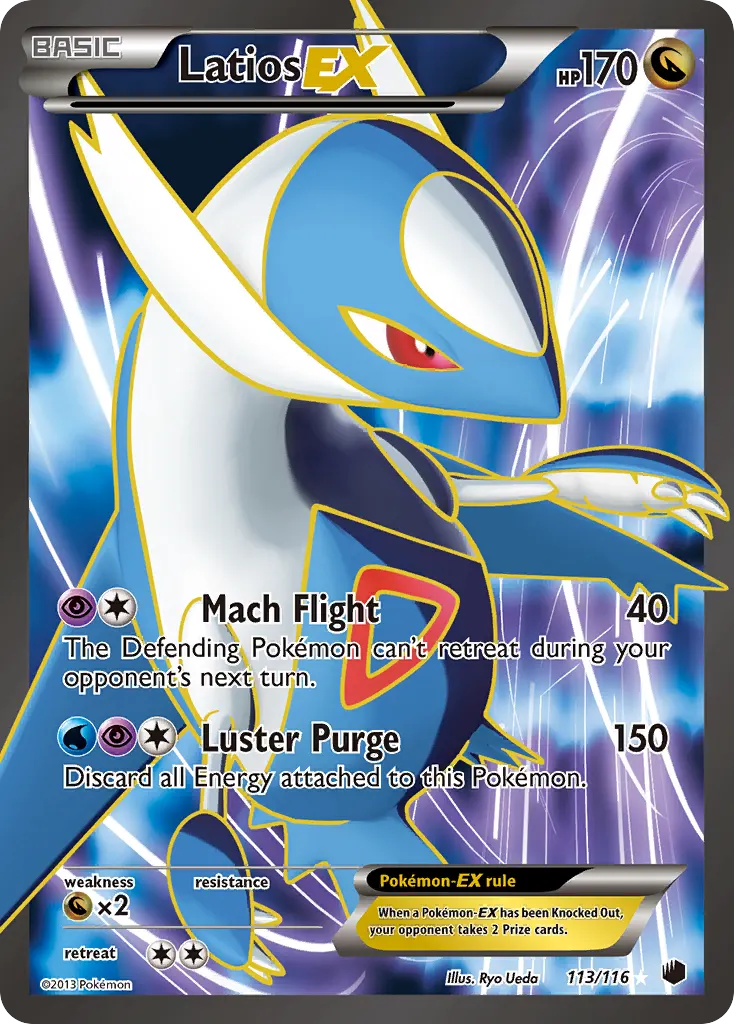 Latios-EX — Plasma Freeze 113 Pokémon card