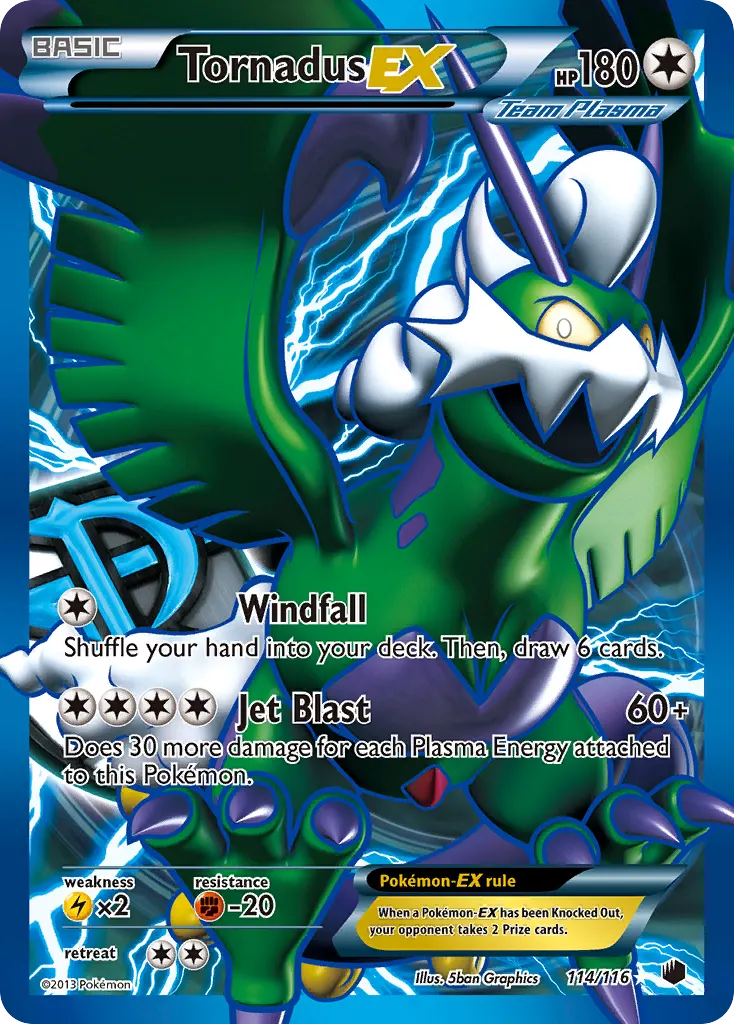 Tornadus-EX — Plasma Freeze 114 Pokémon card