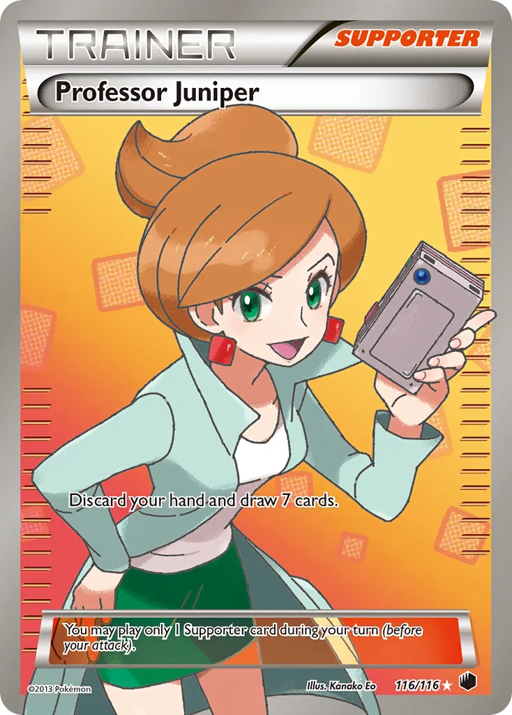 Professor Juniper — Plasma Freeze 116 Pokémon card