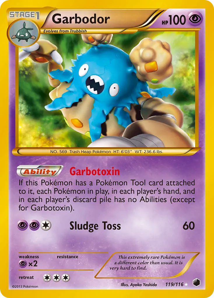 Garbodor — Plasma Freeze 119 Pokémon card