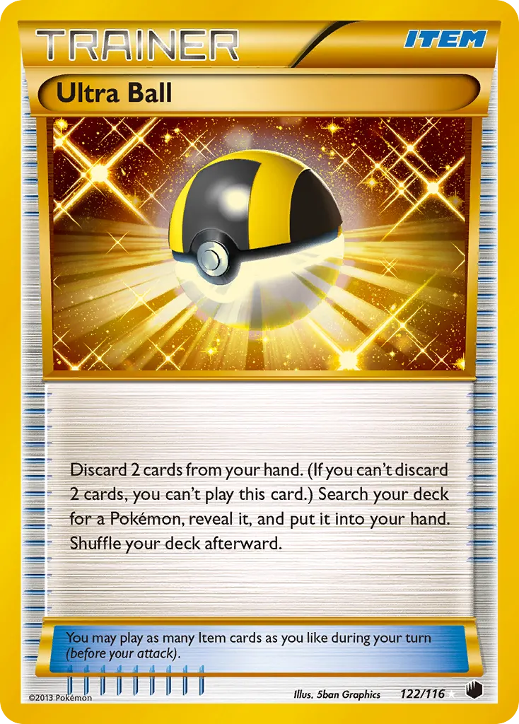 Ultra Ball — Plasma Freeze 122 Pokémon card