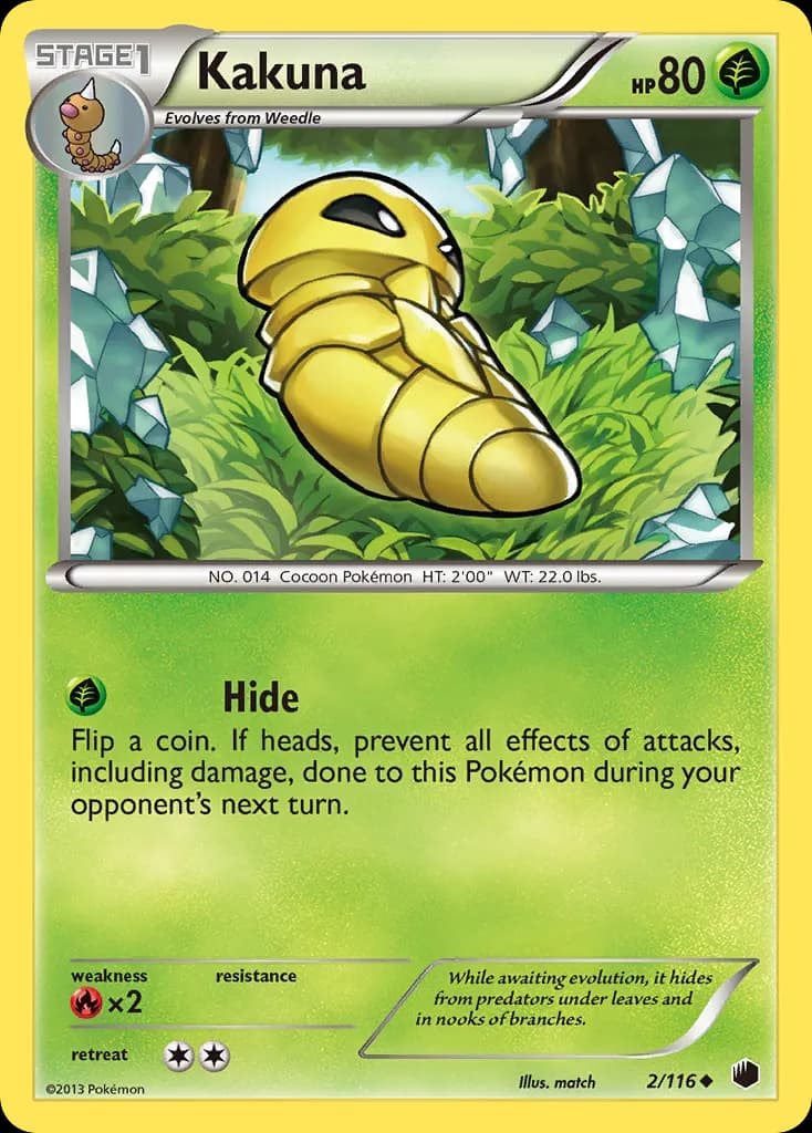 Kakuna — Plasma Freeze 2 Pokémon card