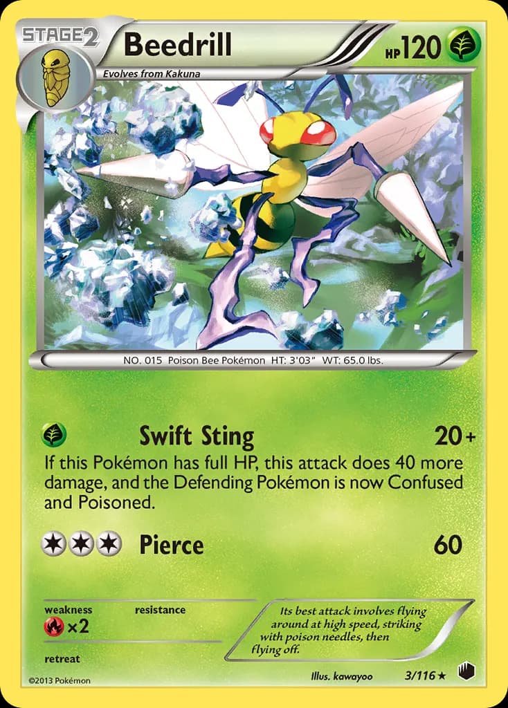 Beedrill — Plasma Freeze 3 Pokémon card