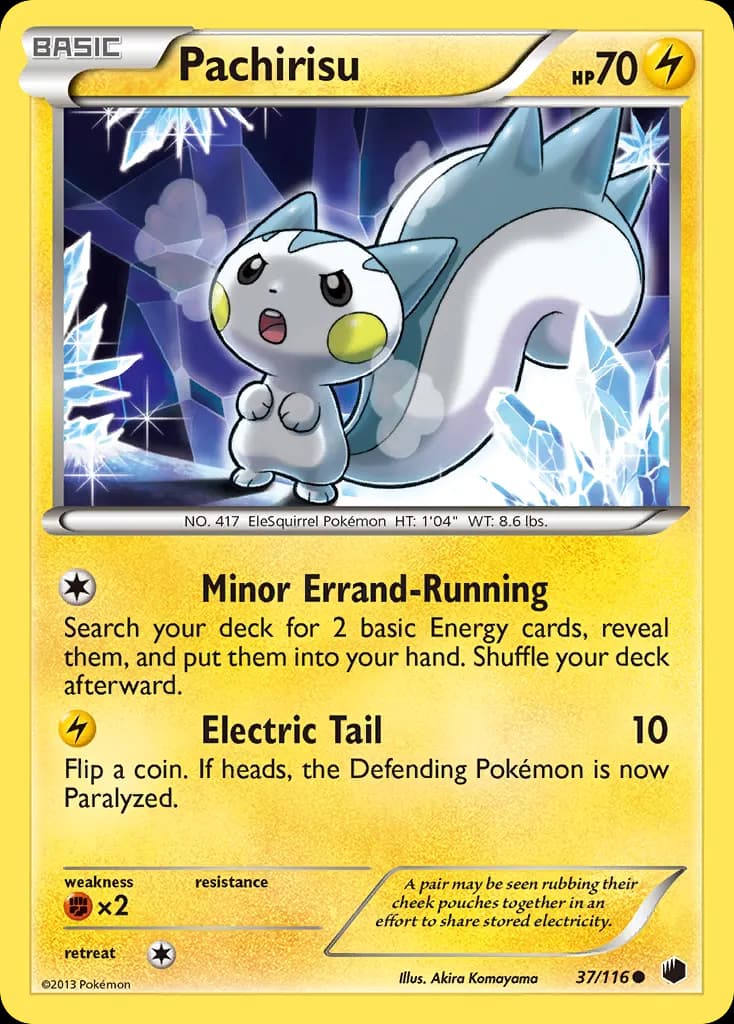 Pachirisu — Plasma Freeze 37 Pokémon card